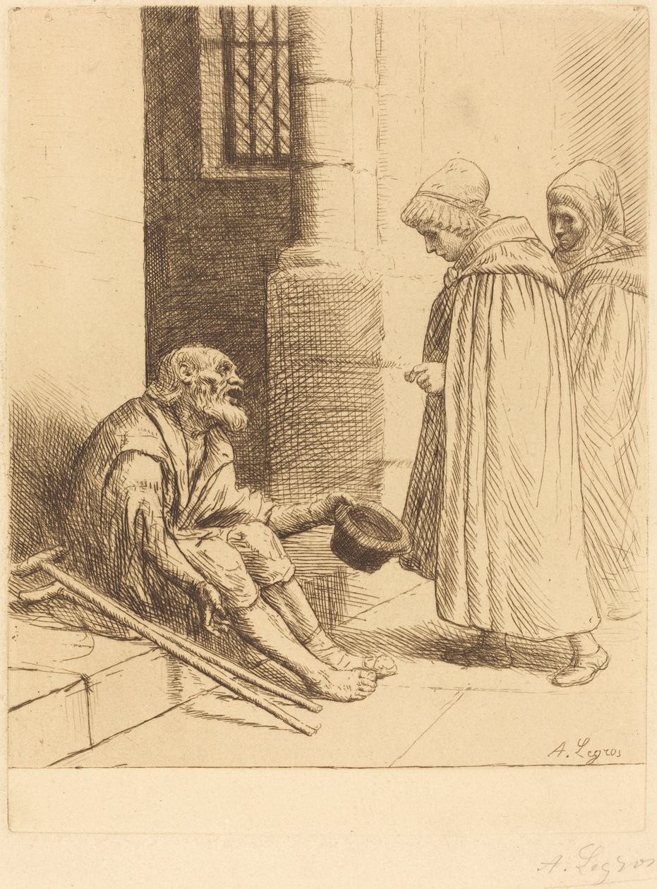 慈善 La charite. 作者 阿方斯·莱格罗斯（Alphonse Legros）