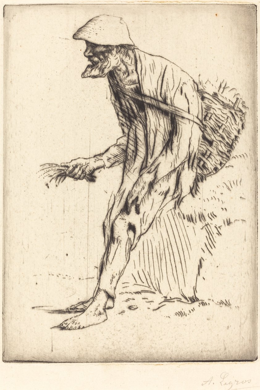 鸡冠花商人（Marchand de mouron） 作者 阿方斯·莱格罗斯（Alphonse Legros）