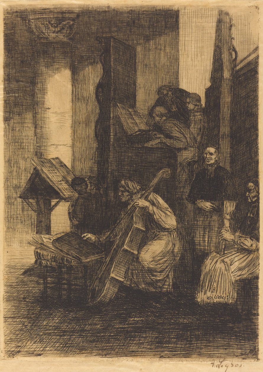 西班牙教堂合唱团 作者 阿方斯·莱格罗斯（Alphonse Legros）