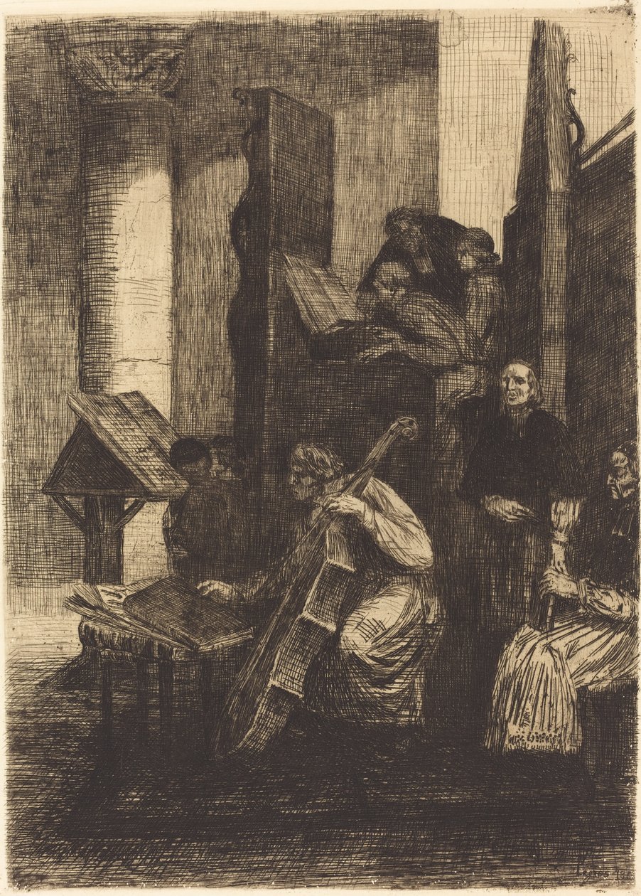 西班牙教堂的合唱团 作者 阿方斯·莱格罗斯（Alphonse Legros）