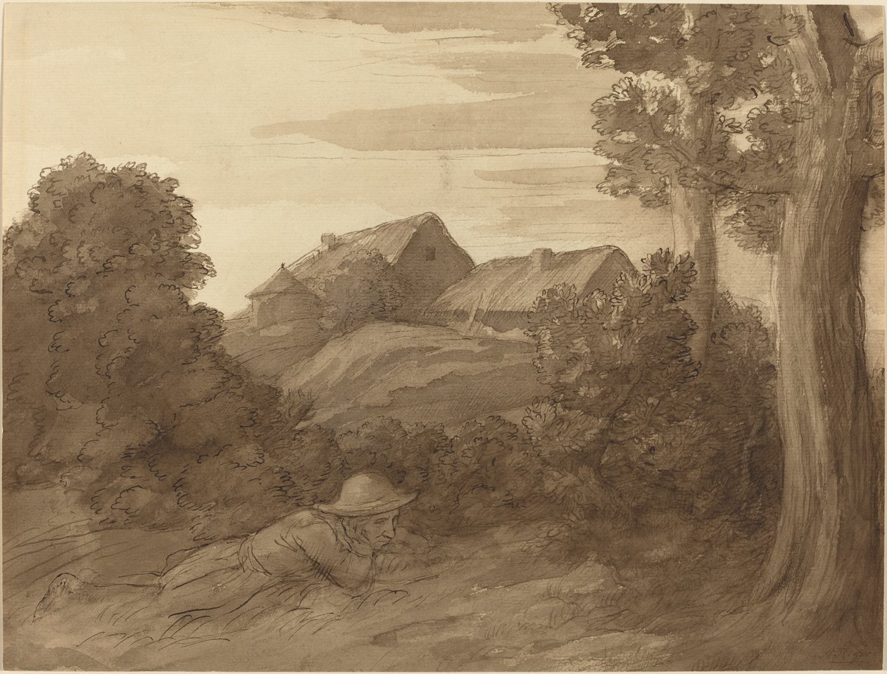 克劳德的农场。 作者 阿方斯·莱格罗斯（Alphonse Legros）