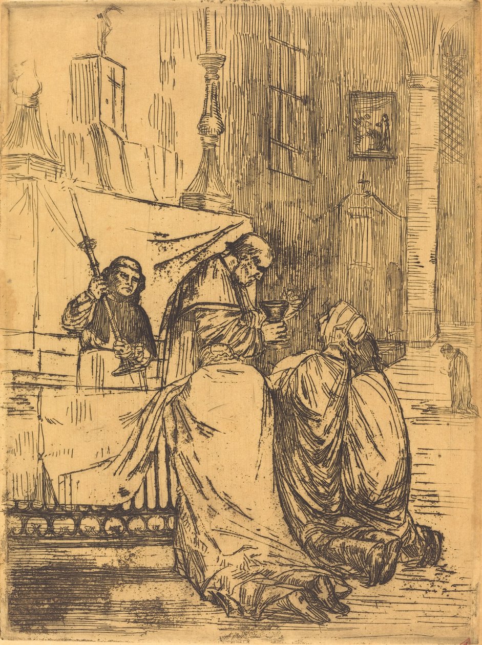 圣梅达教堂的圣餐会 La communion dans l