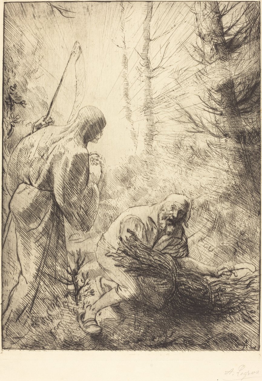 死神与樵夫，第二版（La mort et le bucheron） 作者 阿方斯·莱格罗斯（Alphonse Legros）