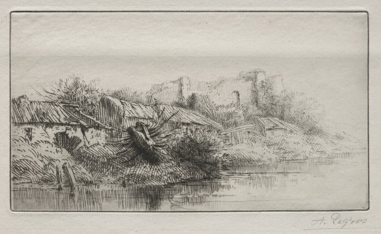 荒芜的村庄 作者 阿方斯·莱格罗斯（Alphonse Legros）