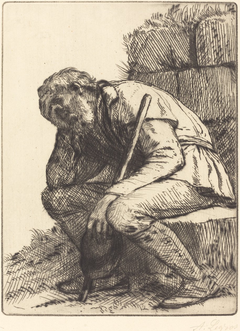 绝望的人（Le desespere） 作者 阿方斯·莱格罗斯（Alphonse Legros）