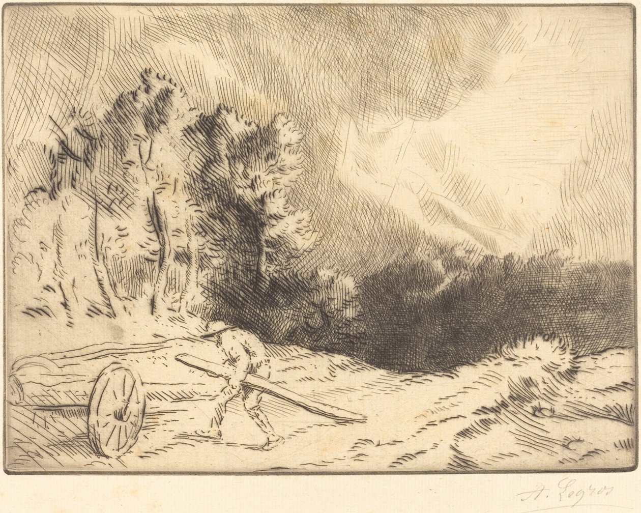 勃艮第森林的边缘(Un coin de foret en Bourgogne) 作者 阿方斯·莱格罗斯（Alphonse Legros）