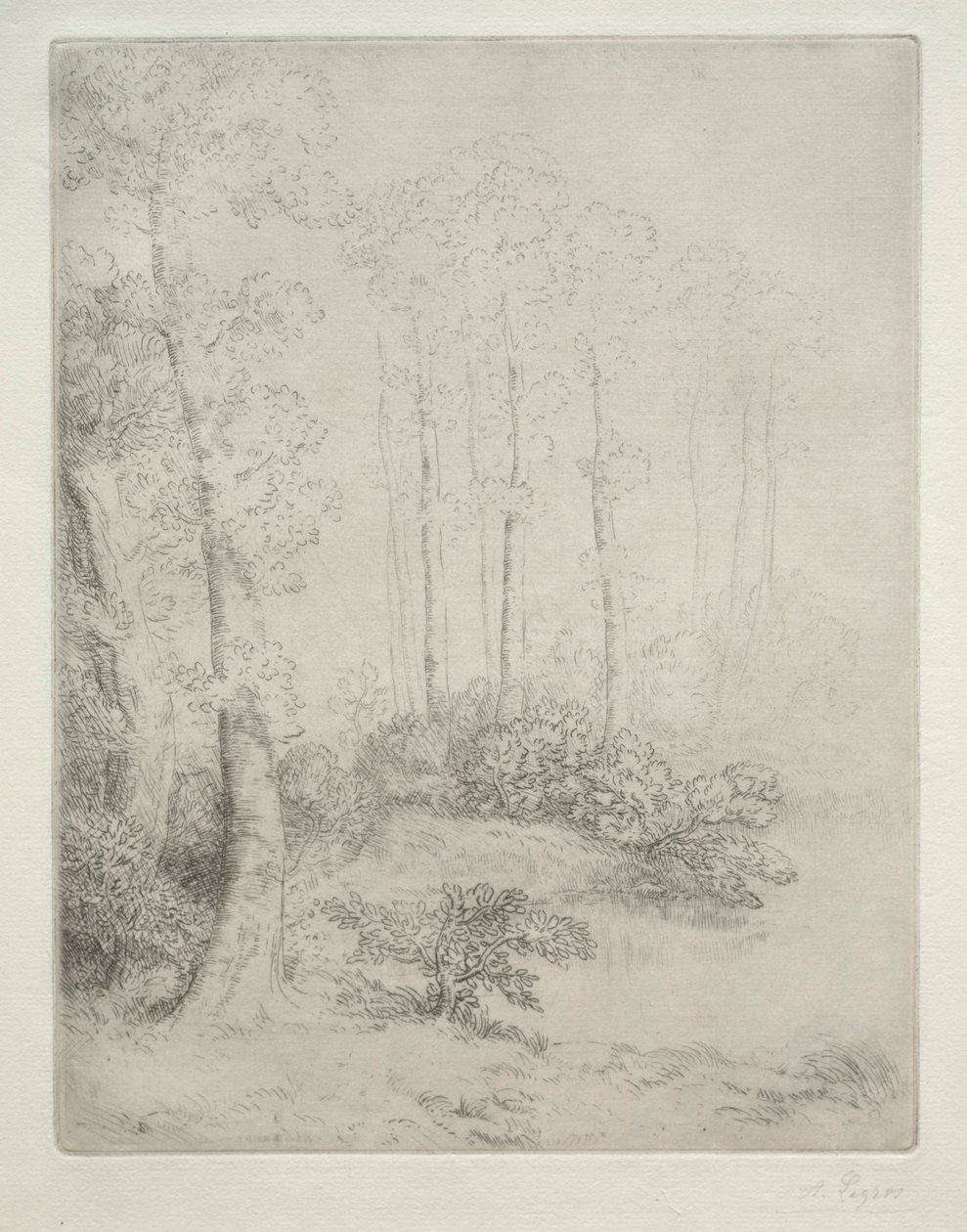 水的边缘Au Bord de LEau。 作者 阿方斯·莱格罗斯（Alphonse Legros）