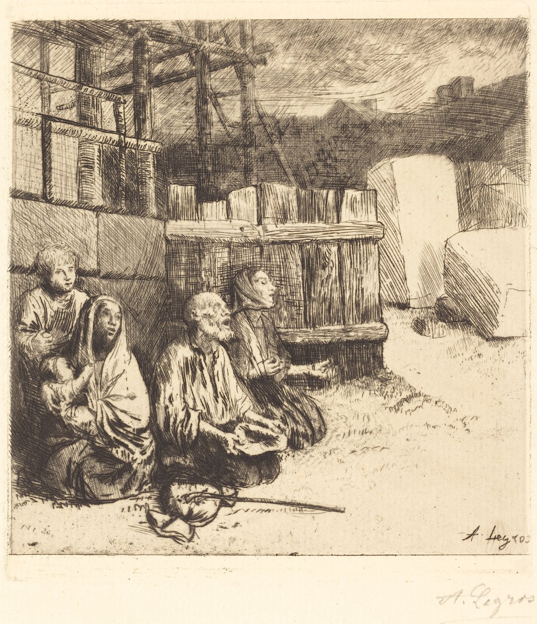 英国乞丐 作者 阿方斯·莱格罗斯（Alphonse Legros）
