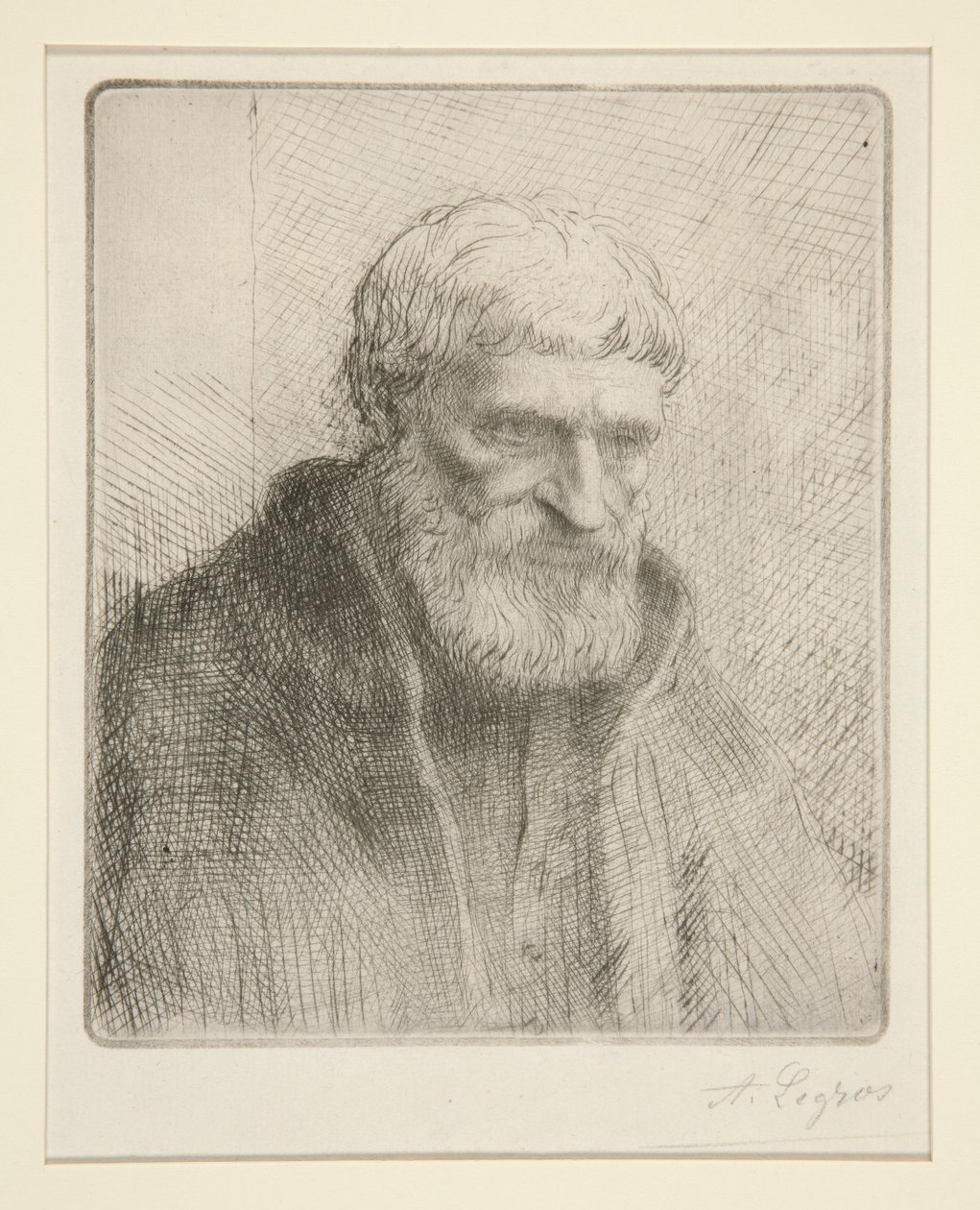 Etude de vieillard（老人研究） 作者 阿方斯·莱格罗斯（Alphonse Legros）
