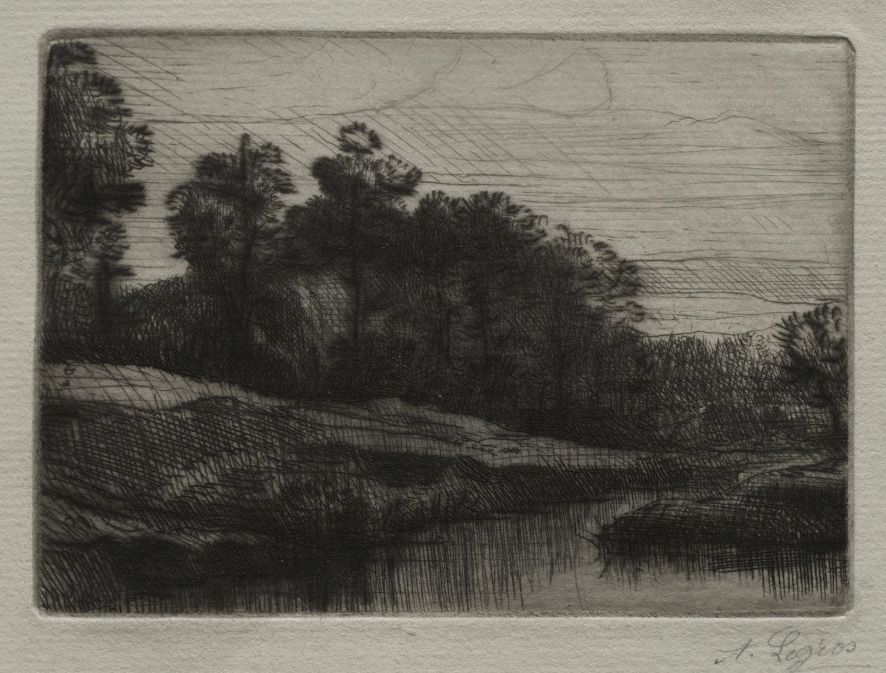 晚上 作者 阿方斯·莱格罗斯（Alphonse Legros）