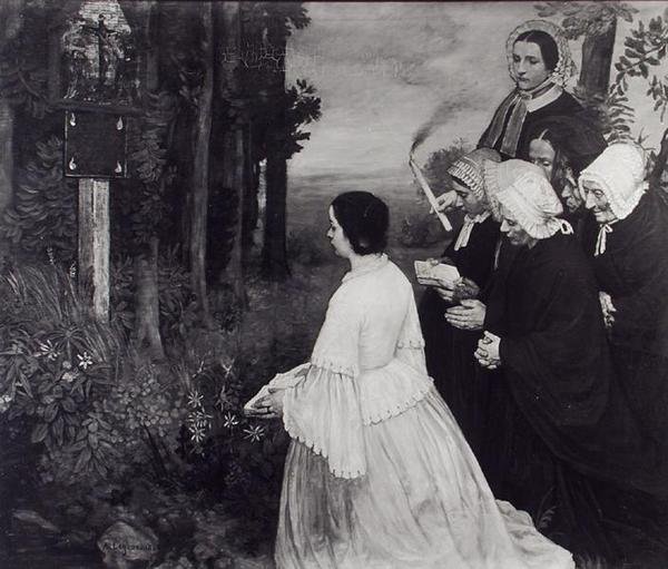 Ex Voto，1860 作者 阿方斯·莱格罗斯（Alphonse Legros）