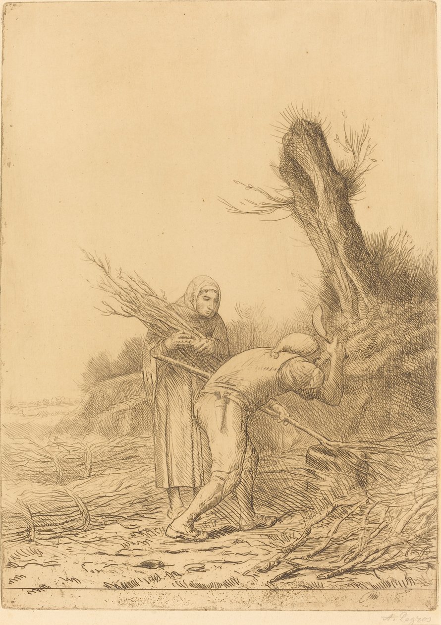 炉渣制造者(Les faiseurs de fagots) 作者 阿方斯·莱格罗斯（Alphonse Legros）