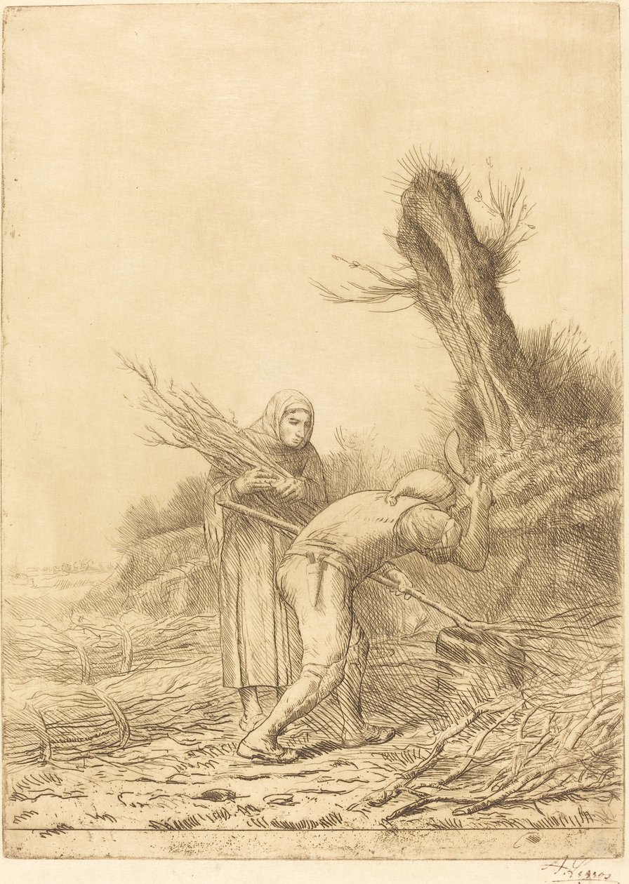 炉渣制造者(Les faiseurs de fagots) 作者 阿方斯·莱格罗斯（Alphonse Legros）