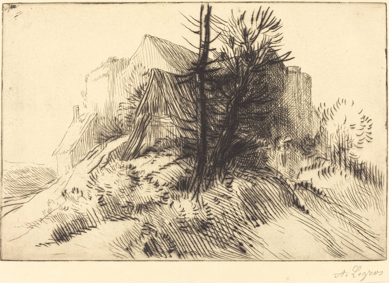 冬天的农场 冬天的农场。 作者 阿方斯·莱格罗斯（Alphonse Legros）