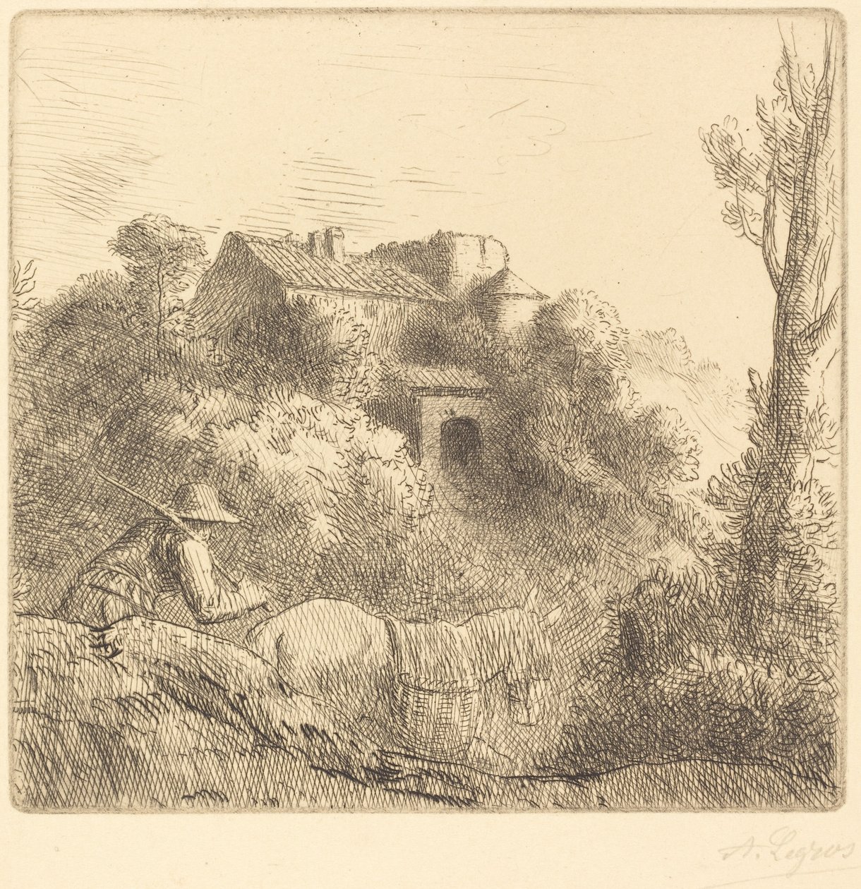 山上的农场 作者 阿方斯·莱格罗斯（Alphonse Legros）