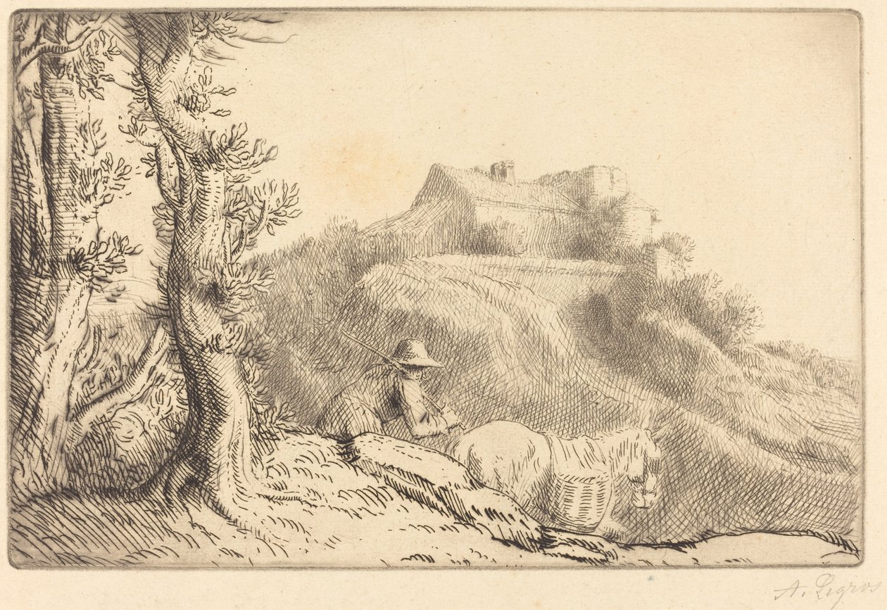 山上的农场 作者 阿方斯·莱格罗斯（Alphonse Legros）
