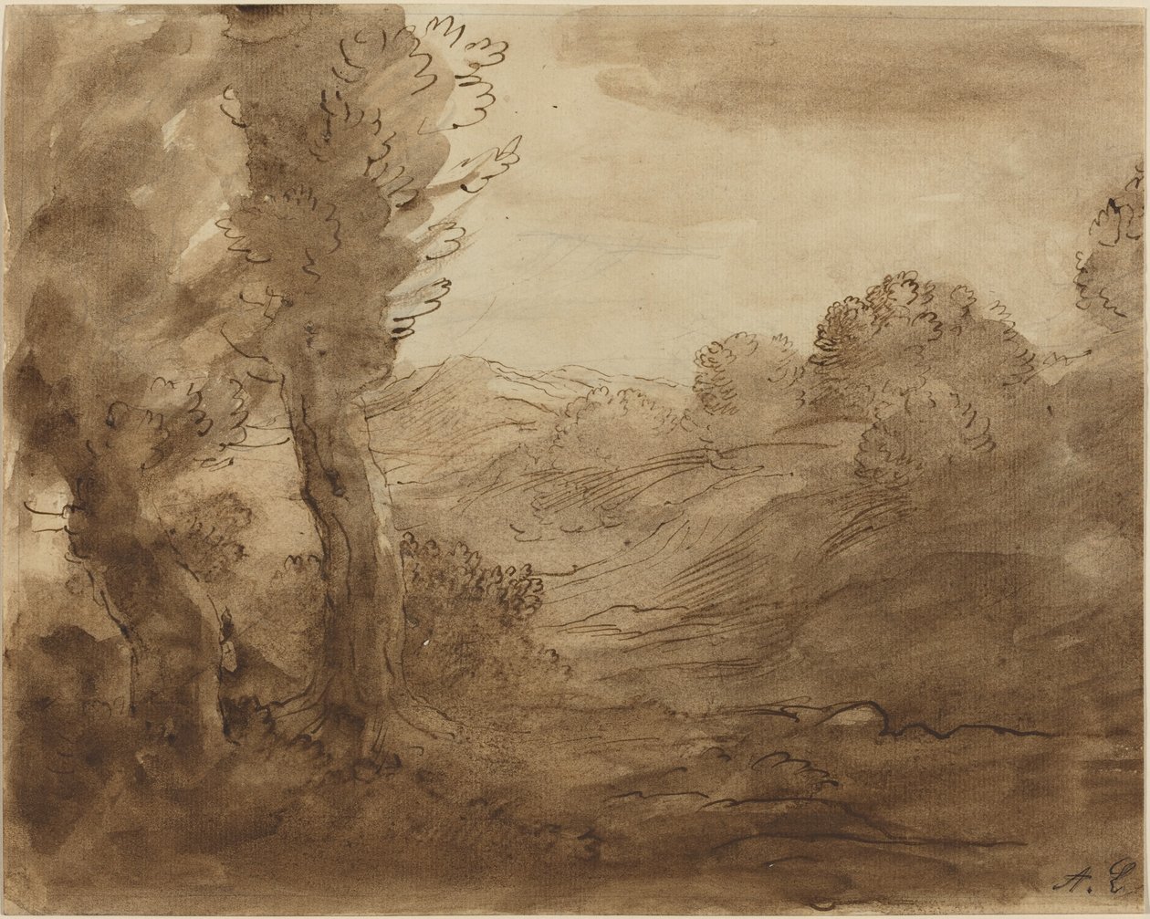 勃艮第的人行道 作者 阿方斯·莱格罗斯（Alphonse Legros）