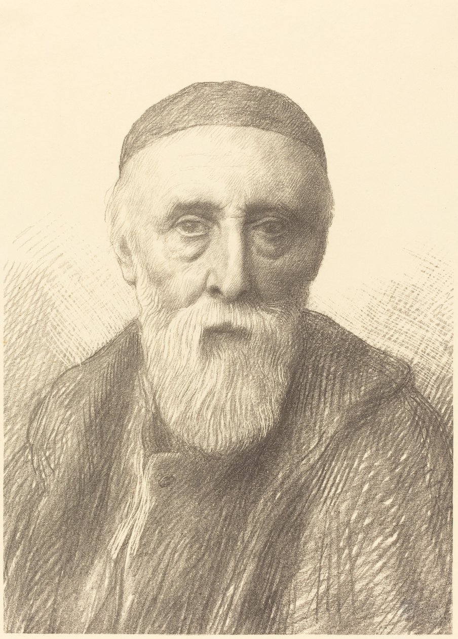 G.F. Watts, R.A., 2nd plate. 作者 阿方斯·莱格罗斯（Alphonse Legros）