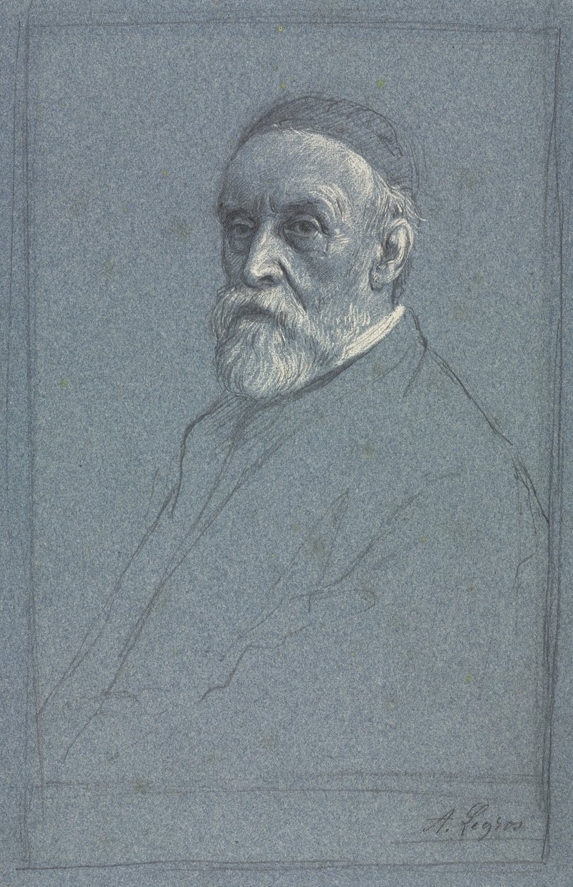 乔治·弗雷德里克·沃茨（RA） 1877-1878年。 作者 阿方斯·莱格罗斯（Alphonse Legros）
