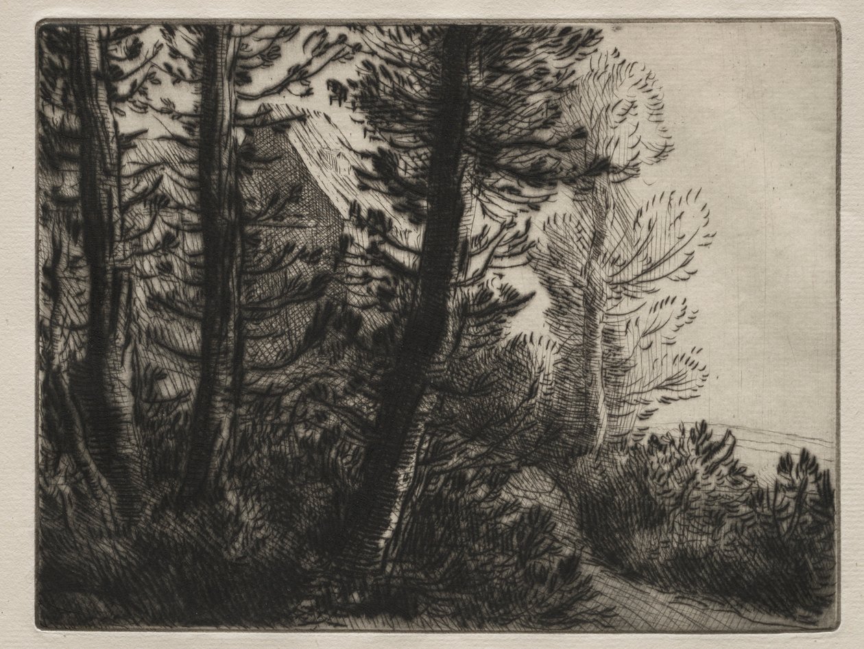 警卫室。 作者 阿方斯·莱格罗斯（Alphonse Legros）