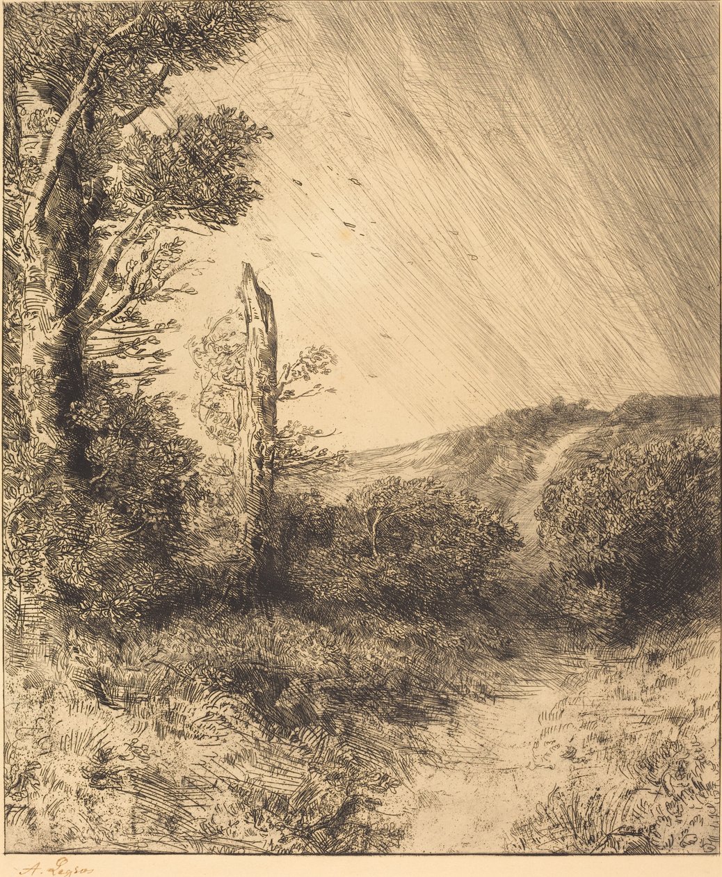 阵风(Le coup de vent) 作者 阿方斯·莱格罗斯（Alphonse Legros）
