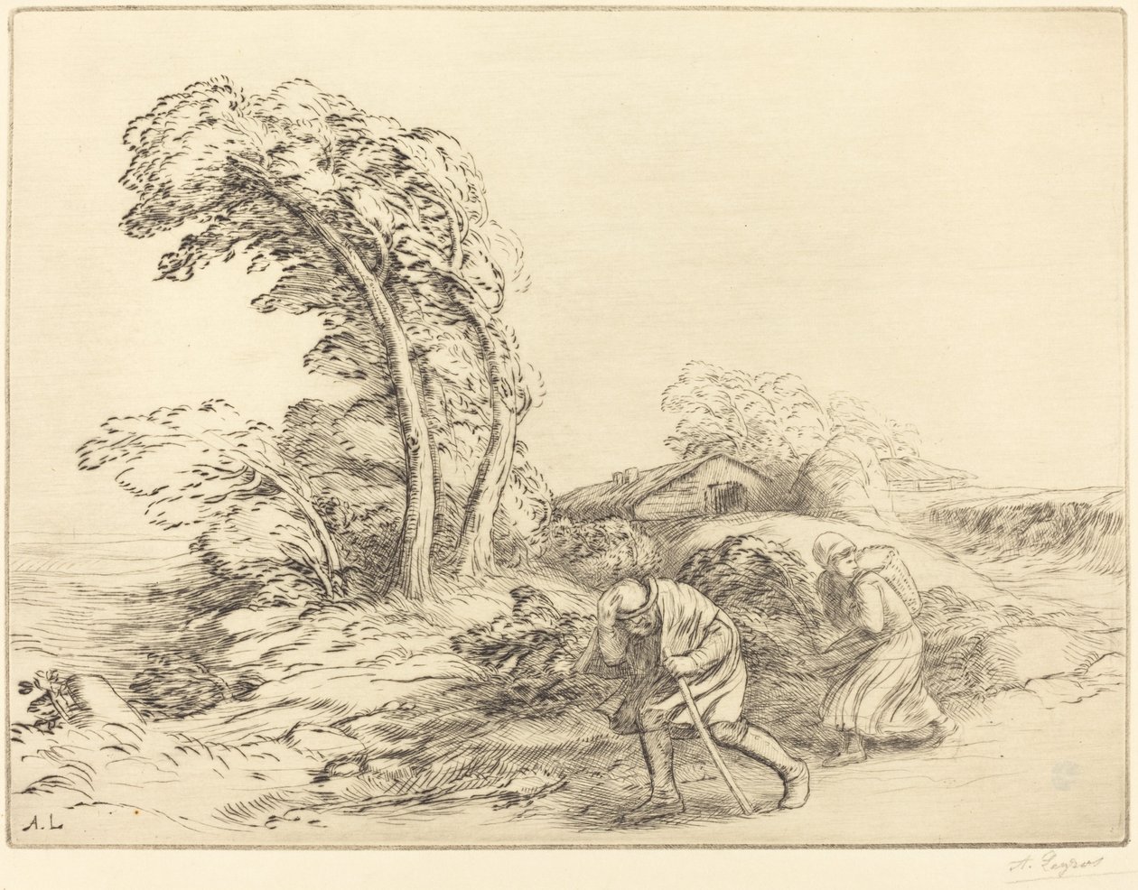 阵风(Un coup de vent) 作者 阿方斯·莱格罗斯（Alphonse Legros）