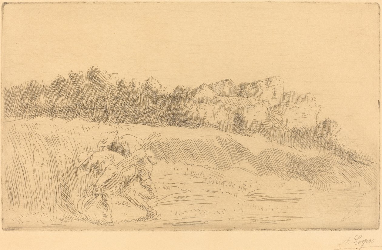 收获者 Les moissoneurs. 作者 阿方斯·莱格罗斯（Alphonse Legros）