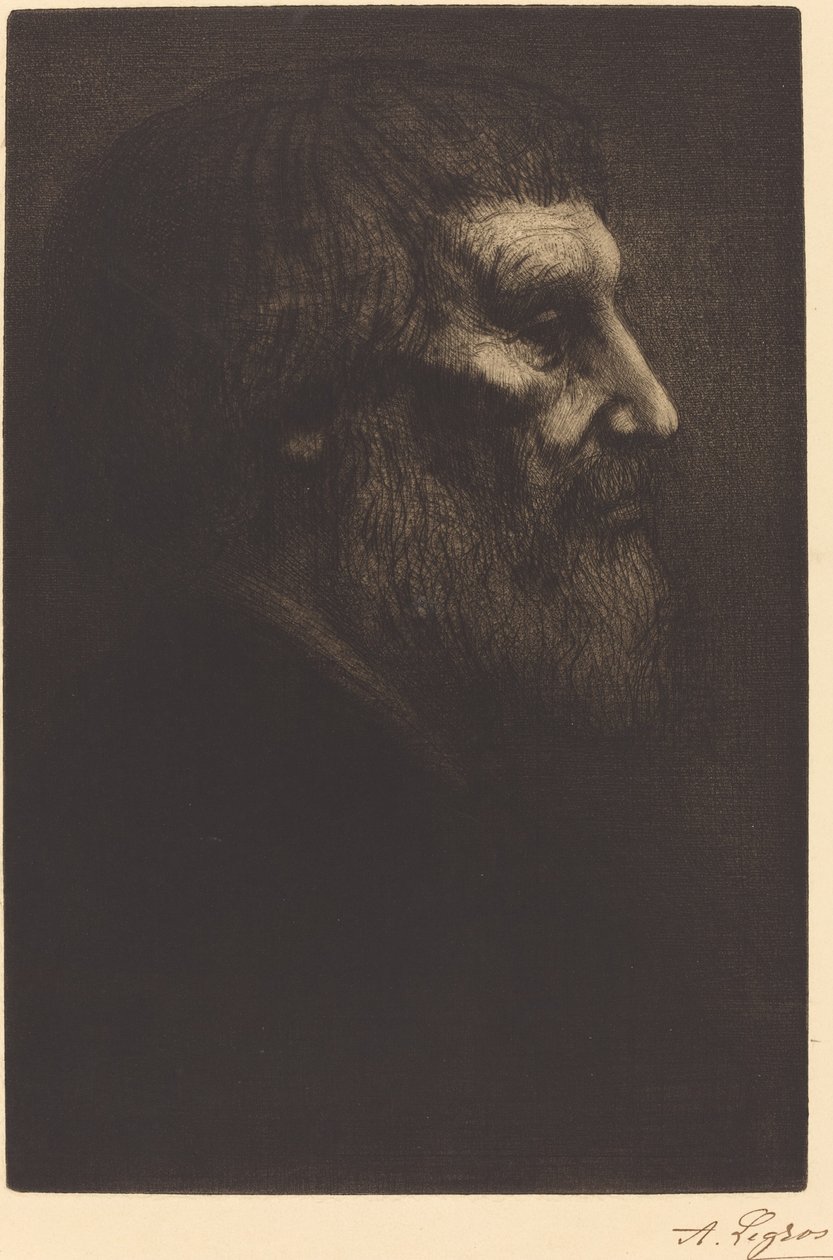 乞丐头像 作者 阿方斯·莱格罗斯（Alphonse Legros）