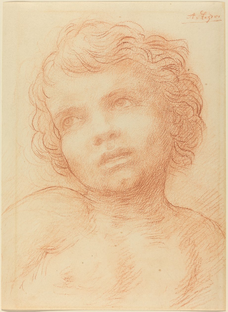 孩子的头 作者 阿方斯·莱格罗斯（Alphonse Legros）