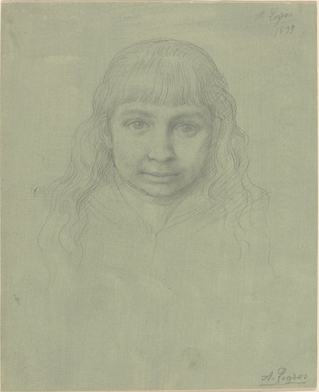 孩子的头 作者 阿方斯·莱格罗斯（Alphonse Legros）