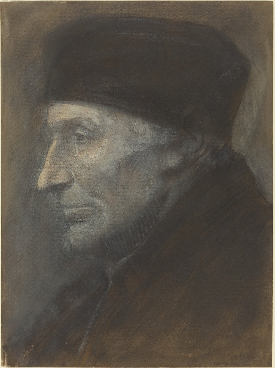 戴头盔的人的头 作者 阿方斯·莱格罗斯（Alphonse Legros）