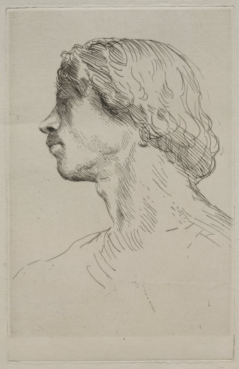 模特头像 作者 阿方斯·莱格罗斯（Alphonse Legros）