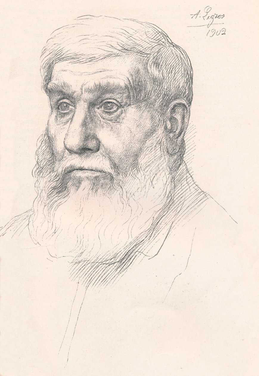 农民头，1902，1903 作者 阿方斯·莱格罗斯（Alphonse Legros）