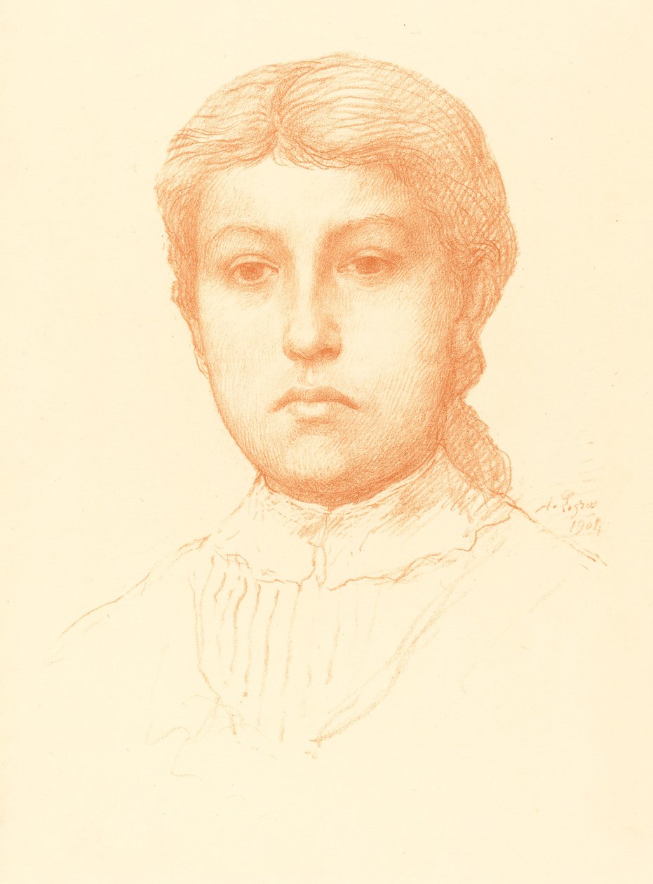 少女之头 作者 阿方斯·莱格罗斯（Alphonse Legros）