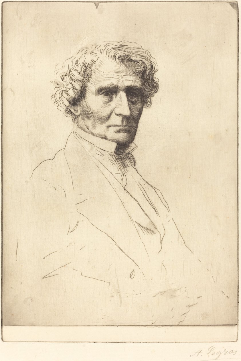 赫克托-柏辽兹。 作者 阿方斯·莱格罗斯（Alphonse Legros）