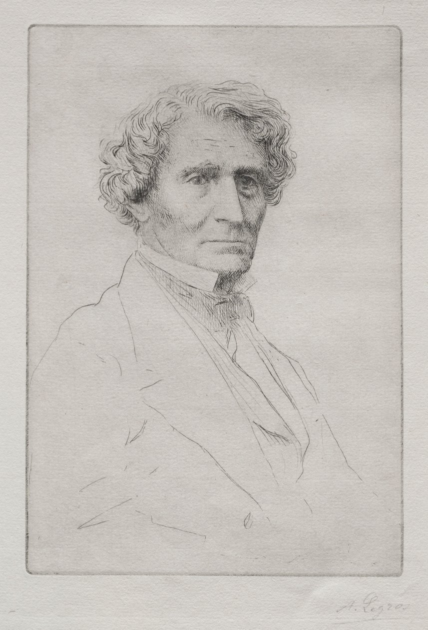 赫克托·贝利奥兹（Hector Berlioz）。 作者 阿方斯·莱格罗斯（Alphonse Legros）