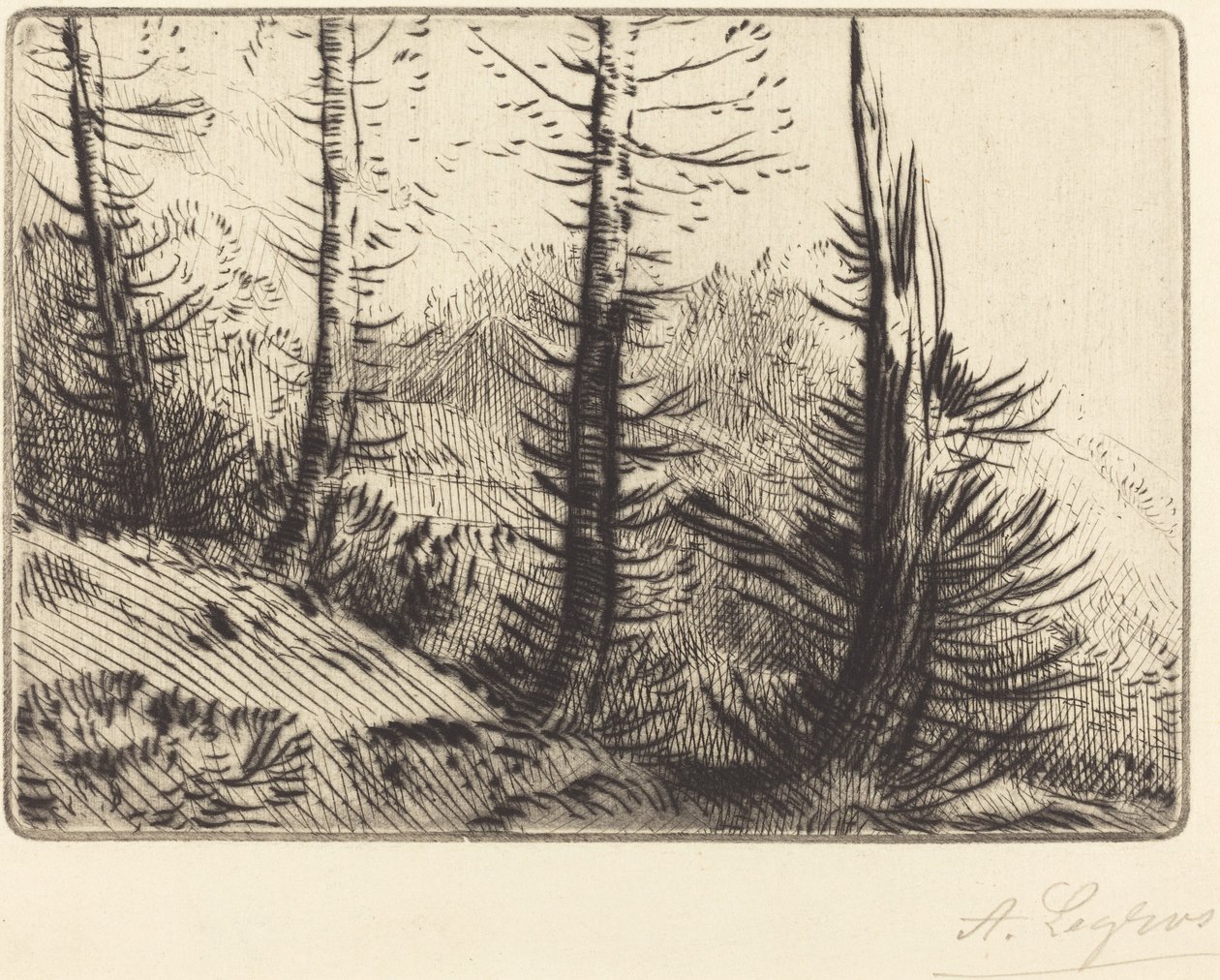 在比利牛斯山脉(Dans les Pyrenees) 作者 阿方斯·莱格罗斯（Alphonse Legros）