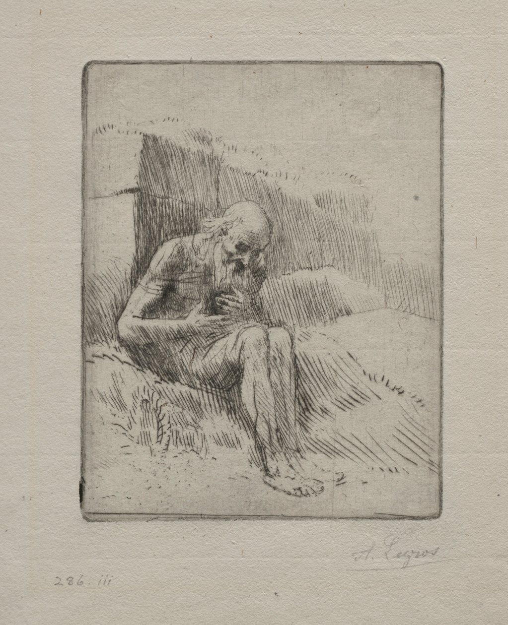 作业第二板。 作者 阿方斯·莱格罗斯（Alphonse Legros）