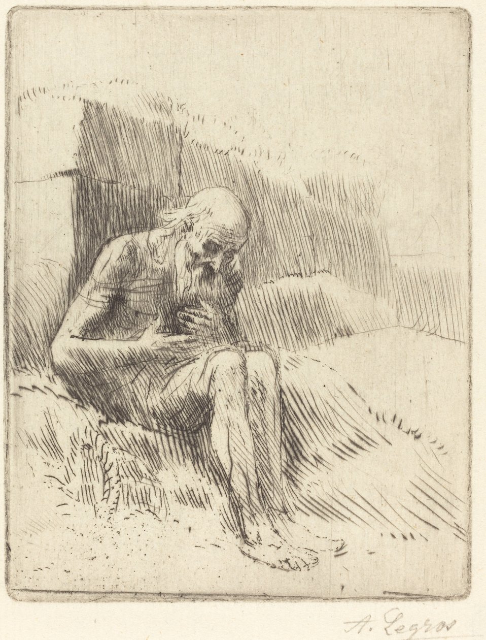 工作，2号板 作者 阿方斯·莱格罗斯（Alphonse Legros）