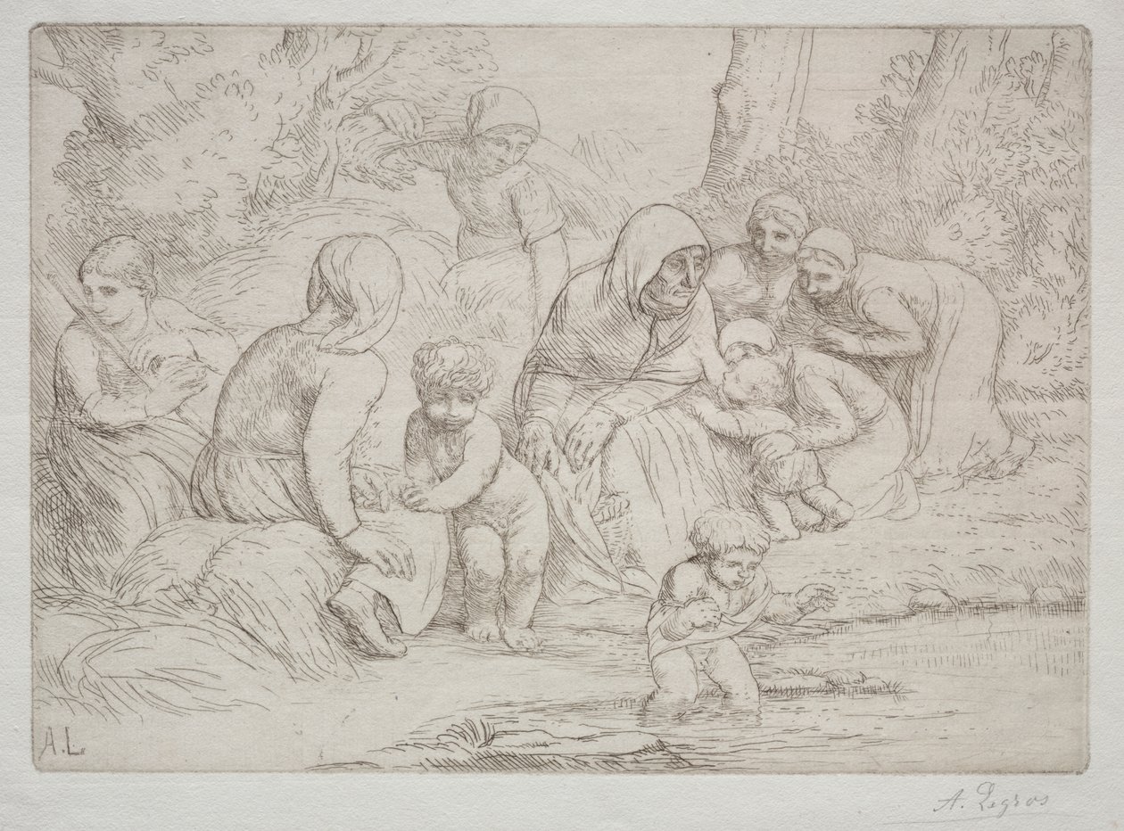 夏季 作者 阿方斯·莱格罗斯（Alphonse Legros）