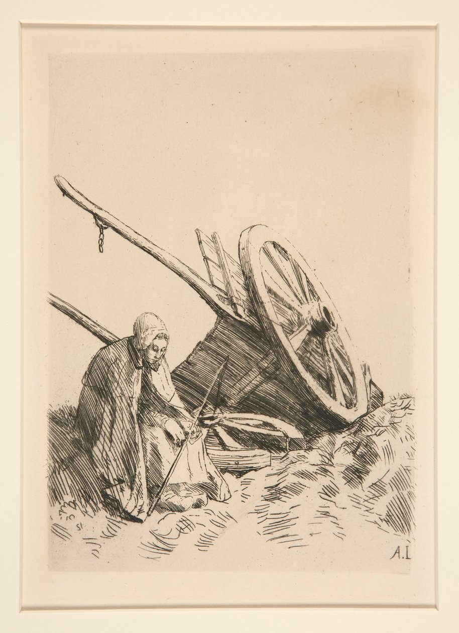La Charette Brisee（破车） 作者 阿方斯·莱格罗斯（Alphonse Legros）