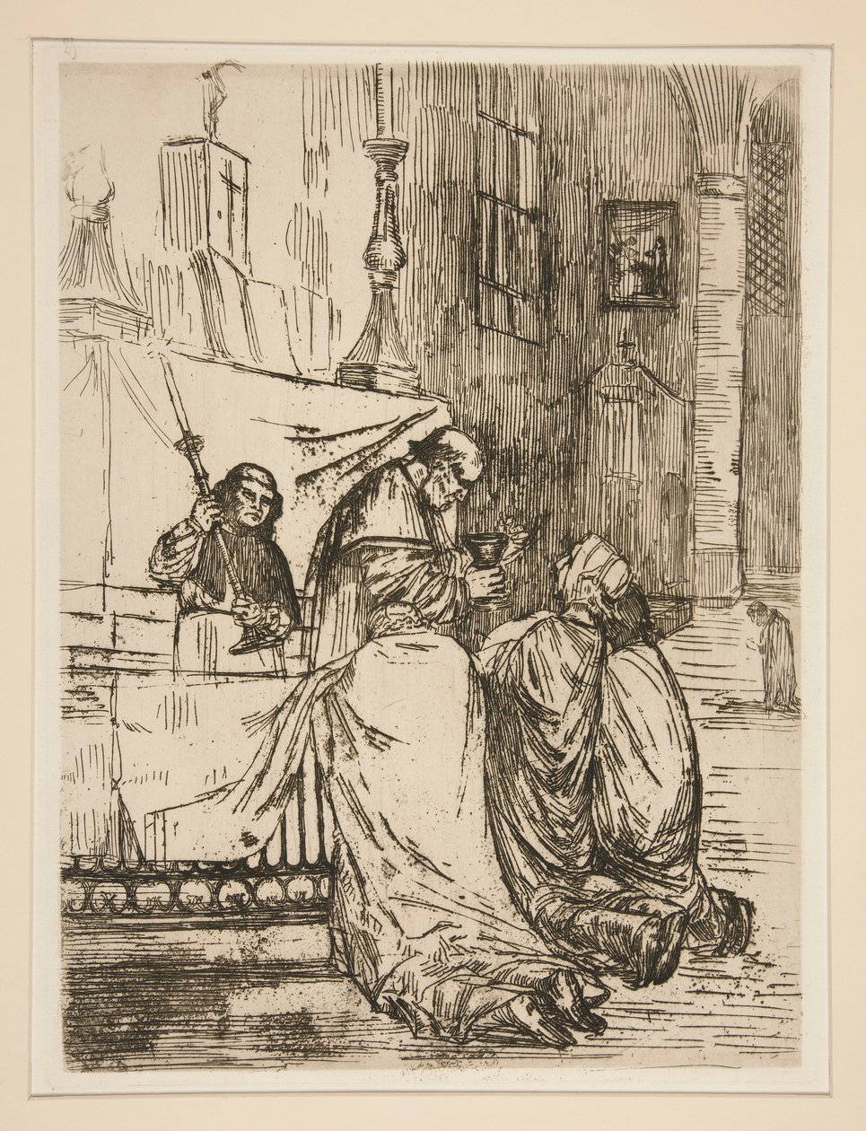 圣餐 作者 阿方斯·莱格罗斯（Alphonse Legros）