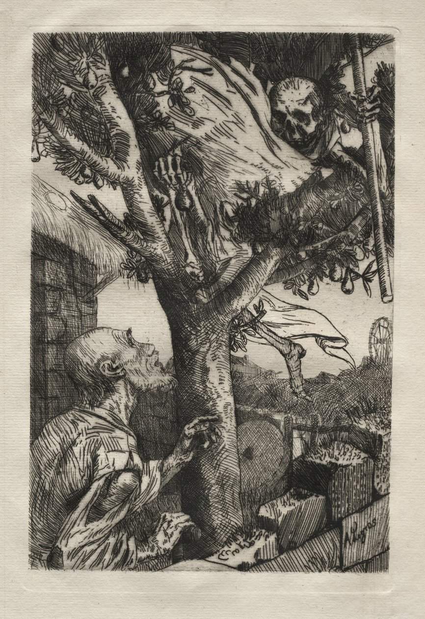 皮奥里耶之死 作者 阿方斯·莱格罗斯（Alphonse Legros）