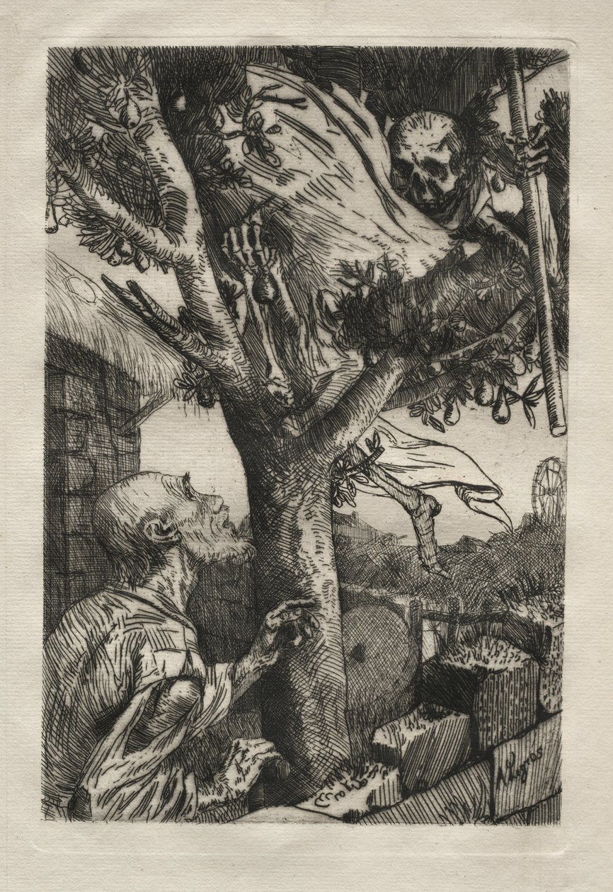 死者中的死亡。 作者 阿方斯·莱格罗斯（Alphonse Legros）