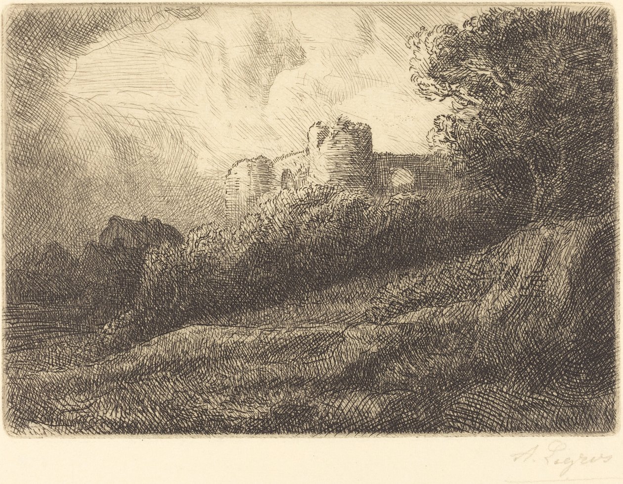 景观 作者 阿方斯·莱格罗斯（Alphonse Legros）