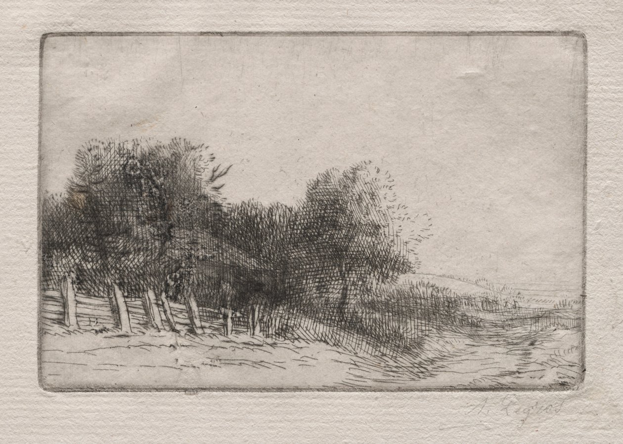 景观（Un Paysage） 作者 阿方斯·莱格罗斯（Alphonse Legros）