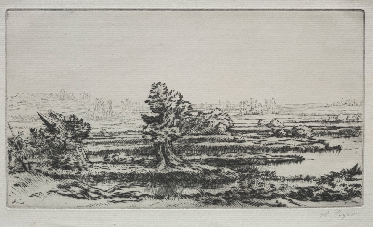 景观。 作者 阿方斯·莱格罗斯（Alphonse Legros）