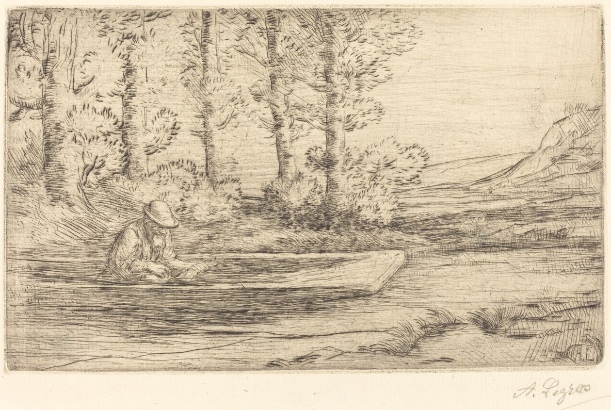 景观设计。 作者 阿方斯·莱格罗斯（Alphonse Legros）