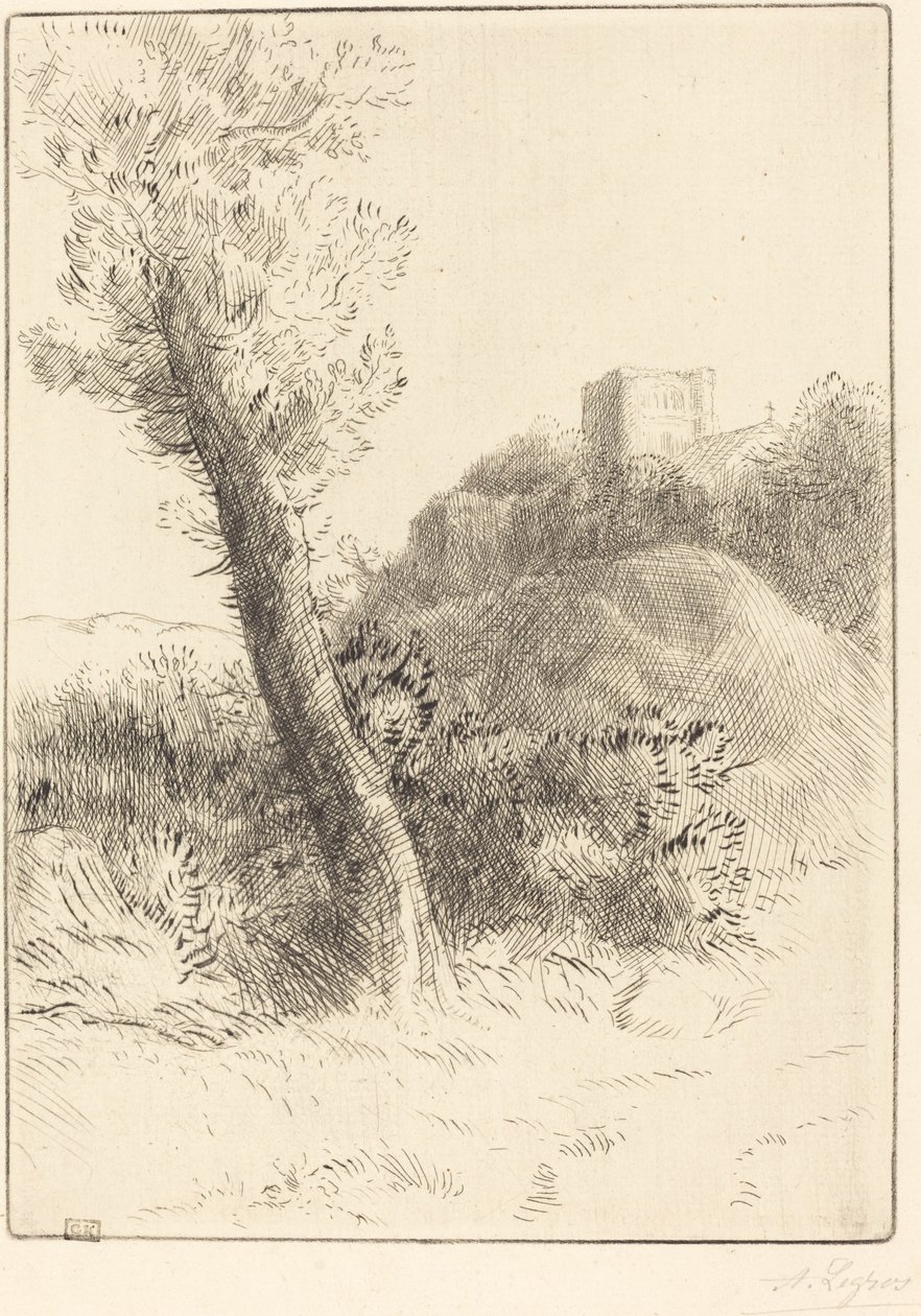 景观设计。 作者 阿方斯·莱格罗斯（Alphonse Legros）