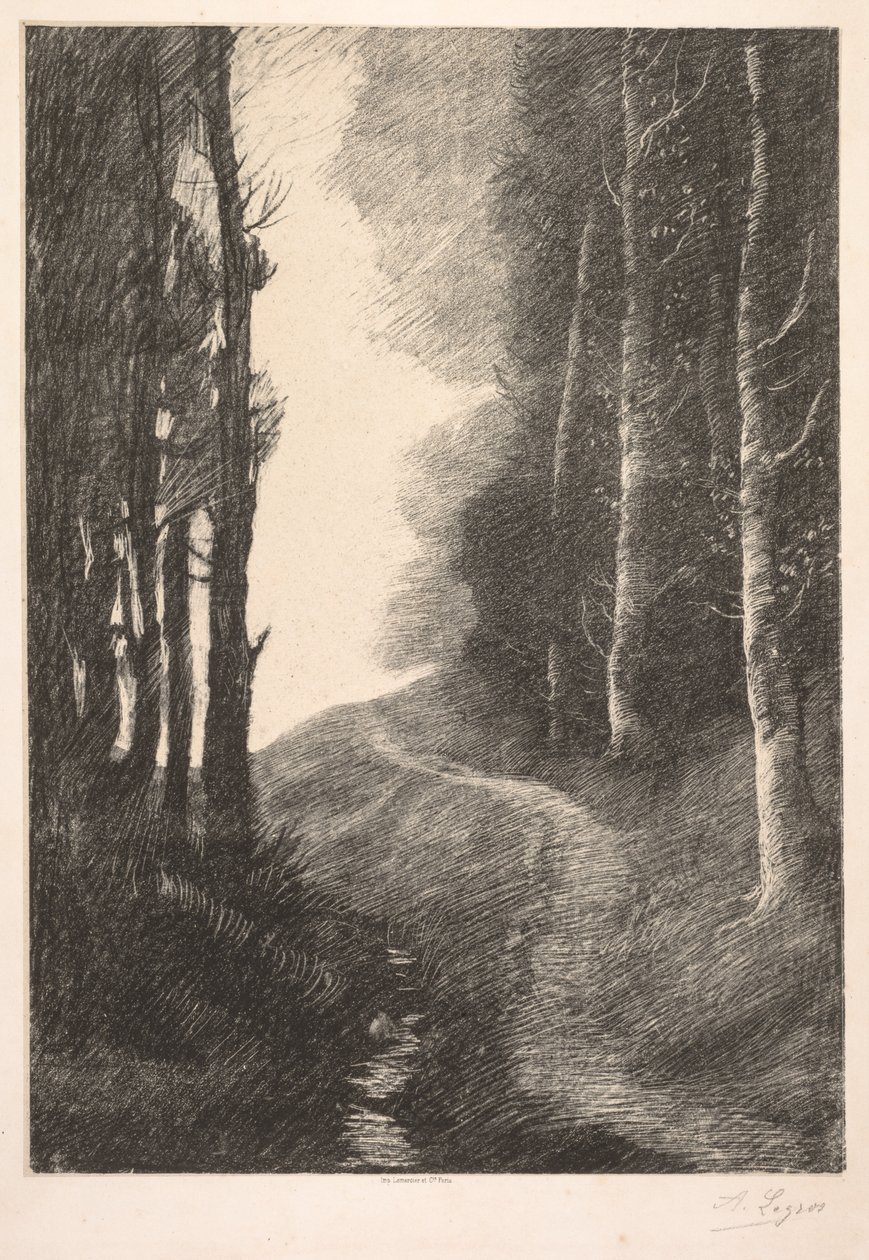 布勒景观。 作者 阿方斯·莱格罗斯（Alphonse Legros）
